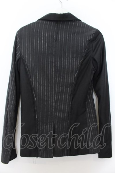 画像4: CATORCE / 切り替えテーラードジャケット 0（メンズ合わせ） ブラックｘシルバー O-24-09-27-007-CA-ja-YM-ZT195 (4)