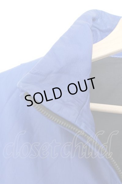 画像2: SHELLAC / カウクロムドラムダイシングルライダースジャケット 44 ブルー O-24-09-27-066-SH-ja-YM-ZT-ML006 (2)