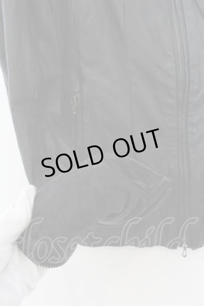 画像2: SHELLAC / カウクロムドラムダイシングルライダースジャケット 44 ブラック O-24-09-27-067-SH-ja-YM-ZT-ML006 (2)