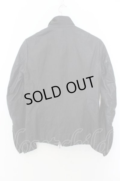 画像3: SHELLAC / カウクロムドラムダイシングルライダースジャケット 44 ブラック O-24-09-27-067-SH-ja-YM-ZT-ML006 (3)