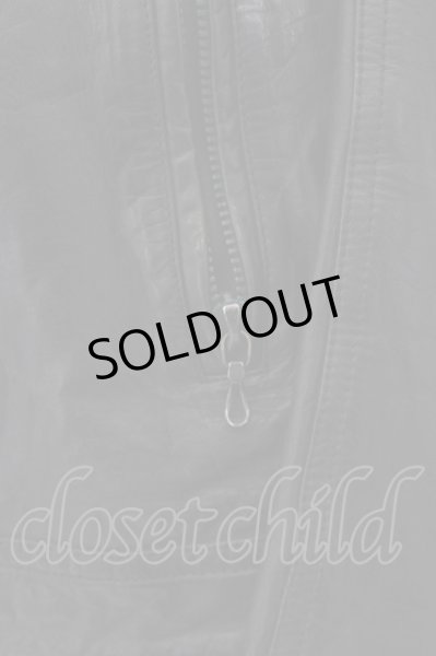 画像3: SHELLAC / カウハイドクロゼットフードシングルジャケット 44 ブラック O-24-09-27-068-SH-ja-YM-ZT-ML017 (3)