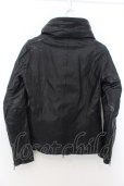 画像4: 【WINTERセール】SHELLAC / カウハイドクロゼットフードシングルジャケット 44 ブラック O-24-09-27-068-SH-ja-YM-ZT-ML017 (4)