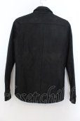 画像3: 【WINTERセール】FUGA / Polish ゴートヌバックレザーシャツ 44 ブラック O-24-09-27-070-FU-sh-YM-ZT-ML005 (3)