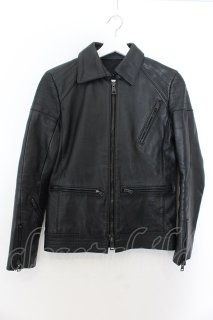 AKM / ゴートシュリンクレザーダブルライダースジャケット