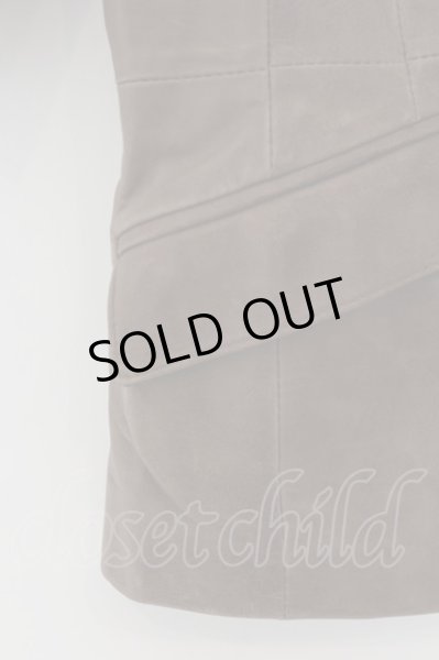 画像2: GOSTAR DE FUGA / オイルシープスキン五分袖テーラードジャケット 44 ブラウン O-24-09-27-078-GO-ja-YM-ZT-ML006 (2)