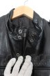 画像2: 5351pour les Hommes / ラムレザーウォッシャブルフィールドジャケット 1 ブラック O-24-09-27-080-53-ja-YM-ZT-ML006 (2)