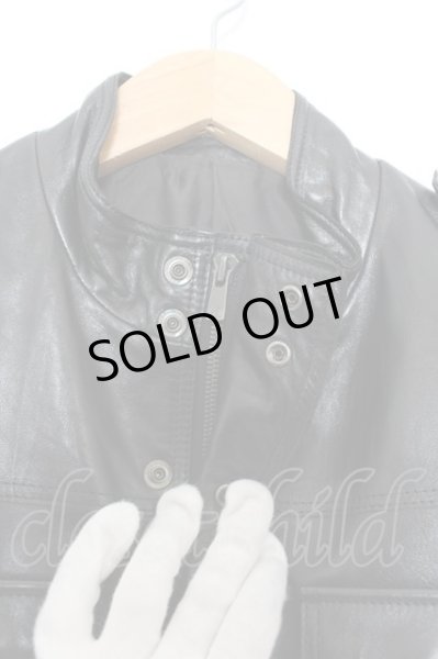 画像2: 5351pour les Hommes / ラムレザーウォッシャブルフィールドジャケット 1 ブラック O-24-09-27-080-53-ja-YM-ZT-ML006 (2)