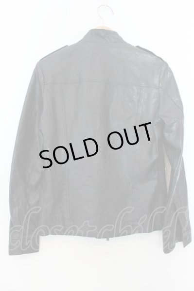 画像4: 5351pour les Hommes / ラムレザーウォッシャブルフィールドジャケット 1 ブラック O-24-09-27-080-53-ja-YM-ZT-ML006 (4)