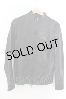 FUGA / StellarWind ボトルネックラムレザーライダースジャケット 44