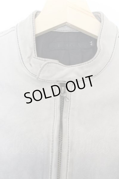 画像2: FUGA / Higher Ground ゴートレザーグラデーションシングルライダースジャケット 44 グレイｘブラック O-24-09-27-085-FU-ja-YM-ML005 (2)