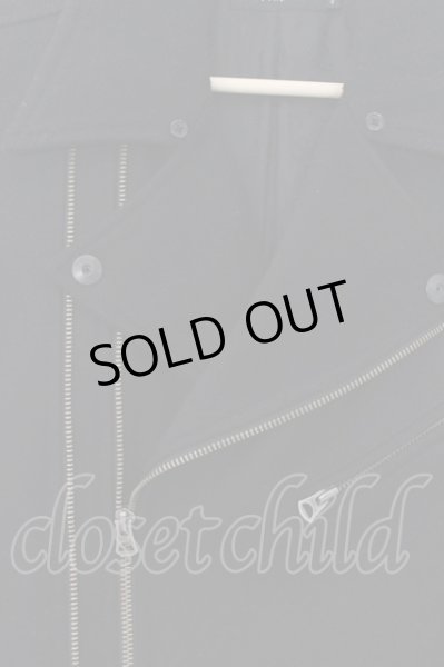 画像2: CIVARIZE / Warm ダブルウールライダースジャケット 44 ブラック O-24-09-27-087-CI-ou-YM-ZT-M125 (2)