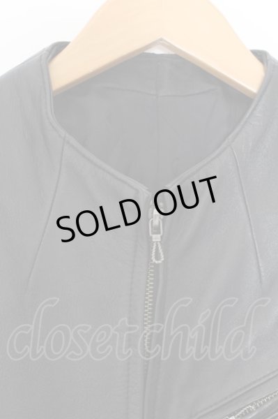 画像2: FUGA / Mojito ホースレザーライダースジャケット 44 ブラック O-24-09-27-090-FU-ja-YM-ZT-ML006 (2)