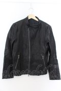【WINTERセール】5351pour les Hommes / DIRECTOR'S カウハイドセミダブルライダースジャケット 46 ブラック O-24-09-27-092-53-ou-YM-ZT-ML017
