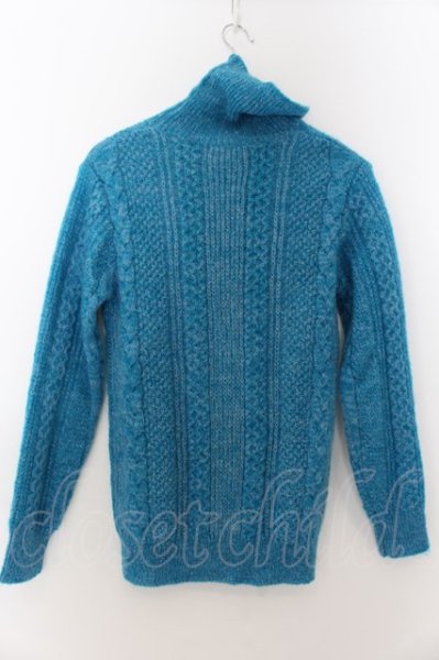 画像3: GOSTAR DE FUGA / Happiness タートルネックプルオーバーニット 44 ライトブルー O-24-09-27-097-GO-to-YM-ZT251 (3)