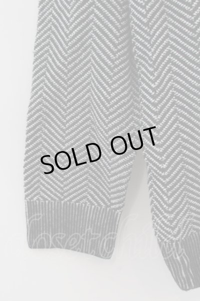 画像2: FUGA / PALISADE ヘリボーンジャガードハイネックニット 44 ホワイトｘブラック O-24-09-27-099-FU-to-YM-ZT251 (2)