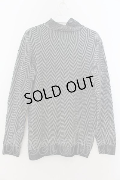 画像3: FUGA / PALISADE ヘリボーンジャガードハイネックニット 44 ホワイトｘブラック O-24-09-27-099-FU-to-YM-ZT251 (3)