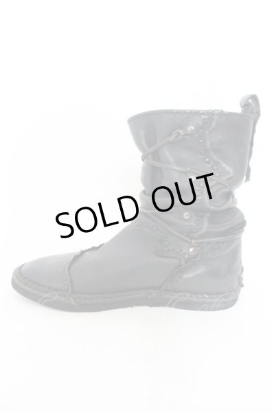 画像4: 14th Addiction / moccasin leather ブーツ 約27.5cm-28cm ブラック O-24-09-27-101-14-sho-YM-OS (4)