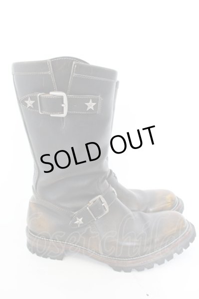 画像6: IZREEL / スターポイントエンジニアブーツ 45（29cm前後） ブラウン O-24-09-27-102-IR-sho-YM-ZT1000 (6)