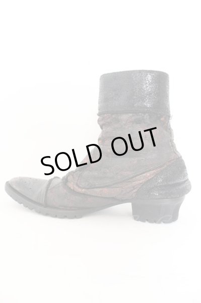 画像3: alfredoBANNISTER / デストロイグリッターブーツ 41（約26cm) レッドｘブラック O-24-09-27-103-al-sho-YM-OS (3)