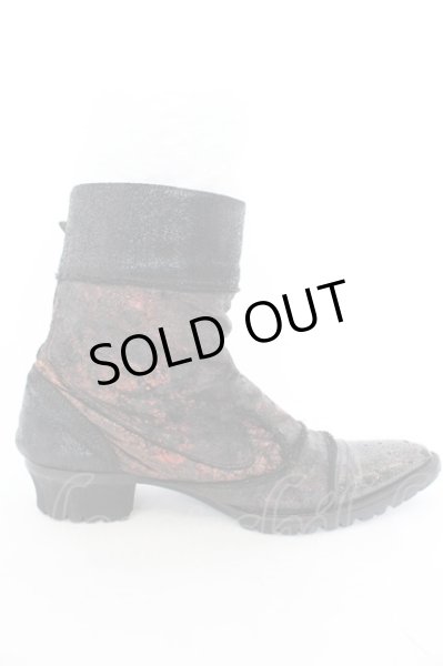 画像4: alfredoBANNISTER / デストロイグリッターブーツ 41（約26cm) レッドｘブラック O-24-09-27-103-al-sho-YM-OS (4)