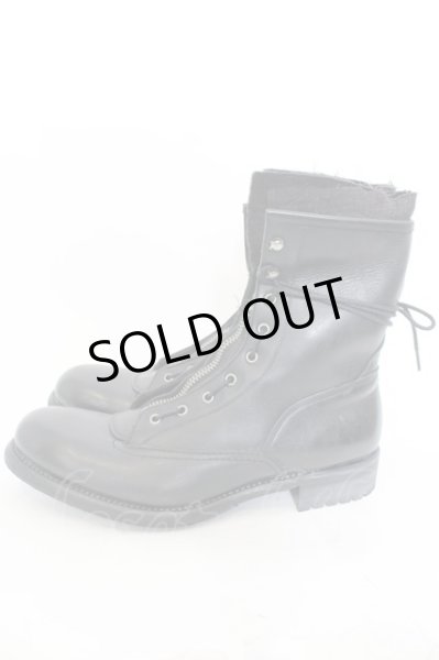 画像2: alfredoBANNISTER / レイヤードロングファイヤーマンブーツ 44（約27.5cm） ブラック O-24-09-27-104-al-sho-YM-ZT1000 (2)