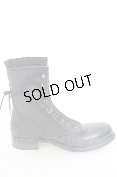 画像4: alfredoBANNISTER / レイヤードロングファイヤーマンブーツ 44（約27.5cm） ブラック O-24-09-27-104-al-sho-YM-ZT1000 (4)