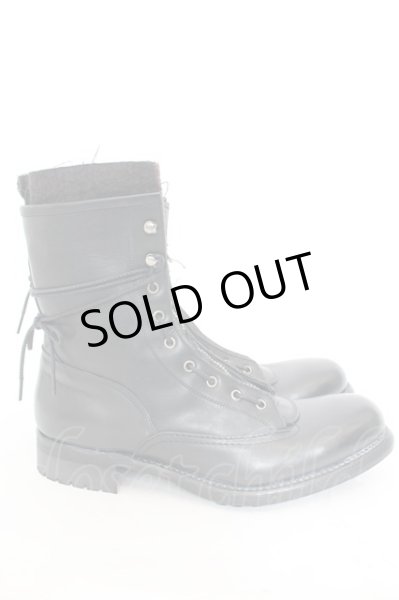 画像6: alfredoBANNISTER / レイヤードロングファイヤーマンブーツ 44（約27.5cm） ブラック O-24-09-27-104-al-sho-YM-ZT1000 (6)