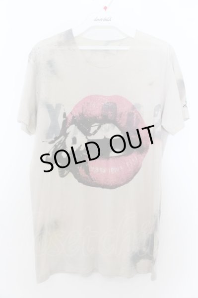 画像1: maxsix / LIP ON HONEY Tシャツ M ベージュ O-24-09-27-015-ma-ts-YM-ZT0930A (1)