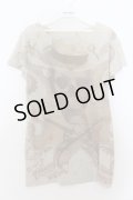 maxsix / GUNS SKULL Tシャツ M ベージュ O-24-09-27-016-ma-ts-YM-ZT0930A
