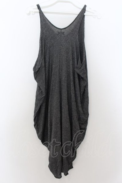 画像3: LGB / MOMONGA/TK ドレープタンクトップ 1 ブラックｘシルバー O-24-09-27-018-LG-to-YM-ZT290 (3)