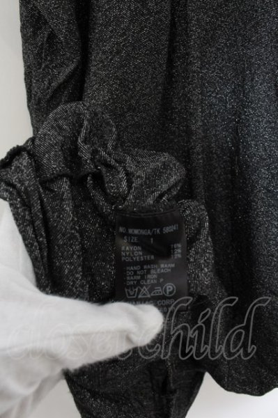 画像4: LGB / MOMONGA/TK ドレープタンクトップ 1 ブラックｘシルバー O-24-09-27-018-LG-to-YM-ZT290 (4)