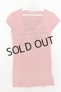 LGB / GO FUCK/HS Tシャツ XS（レディース） レッド O-24-09-27-021-LG-to-YM-OS