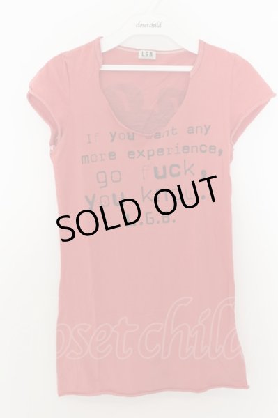 画像1: LGB / GO FUCK/HS Tシャツ XS（レディース） レッド O-24-09-27-021-LG-to-YM-OS (1)