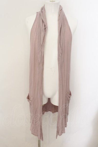 画像1: 【WINTERセール】LGB / NS CARDI/STD　ノースリーブカーディガン 0（レディース） ピンク O-24-09-29-041-LG-za-YM-ZT290