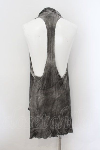 画像2: LGB / NS CARDI/STD ノースリーブカーディガン 0(レディース) コーティングブラック O-24-09-29-045-LG-za-YM-ZT247 (2)