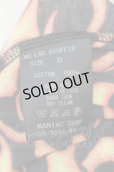 画像3: LGB / LSC ファイヤーカットソー 0（レディース） ブラックｘレッド O-24-09-29-054-LG-to-YM-OS (3)