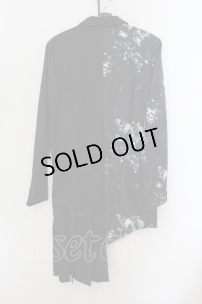 画像2: CIVARIZE / アシンメトリープリーツロングテーラードジャケット 46 ブラック O-24-09-29-006-CI-ja-YM-ZY (2)