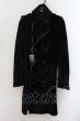 画像1: CIVARIZE / 切り替えライダーストレンチコート F ブラック O-24-09-29-007-CI-ou-YM-ZT-M004 (1)