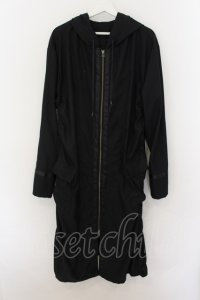 CATORCE / ロングフーディー パーカー 1 ブラック O-24-09-29-067-CA-to-YM-ZT-M105