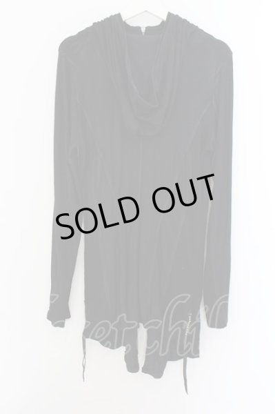 画像2: KMRii / Coathing Rib Long Hoodie　パーカー 2 ブラック O-24-09-29-068-KM-to-YM-OS (2)