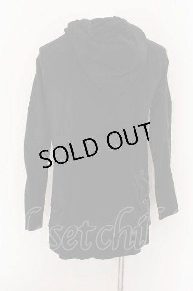 画像2: KMRii / Pocket Leather Piping Hoodie パーカー 1 ブラック O-24-09-29-070-KM-to-YM-OS (2)