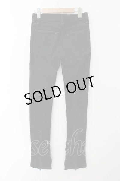 画像2: IFSIXWASNINE / LU/SBCM-5 レースアップバイカーデニムパンツ【メンズ28】 28 ブラック O-24-09-29-079-IF-pa-YM-OS (2)