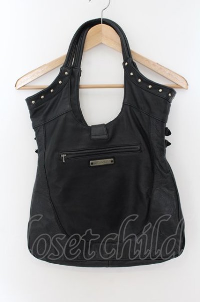 画像3: 14th Addiction / Predator レザートートバッグ  ブラック O-24-09-29-081-14-ba-YM-ZT-MK001 (3)