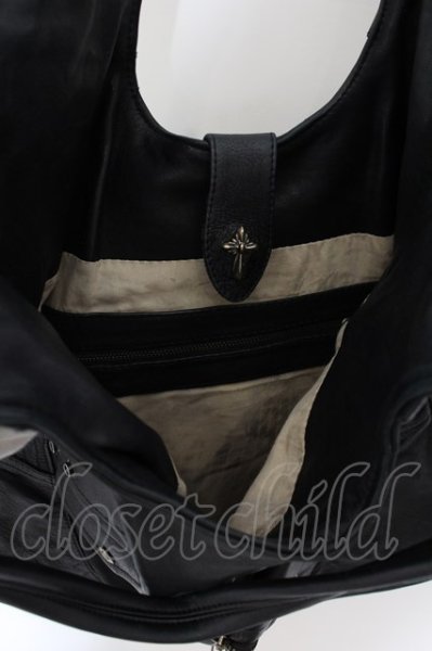 画像4: 14th Addiction / Predator レザートートバッグ  ブラック O-24-09-29-081-14-ba-YM-ZT-MK001 (4)