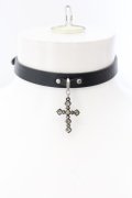 【WINTERセール】CIVARIZE / レザークロスチョーカー ブラック O-24-09-29-083-CI-ac-YM-ZT-MK001