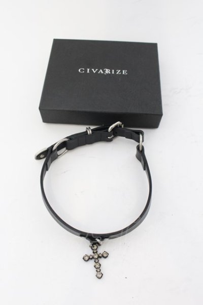 画像3: 【WINTERセール】CIVARIZE / レザークロスチョーカー ブラック O-24-09-29-083-CI-ac-YM-ZT-MK001