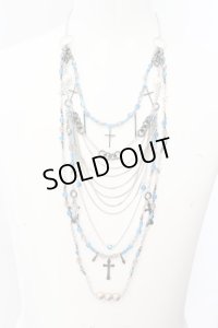 CIVARIZE / Achieve多重パーツネックレス  マルチｘブルー O-24-09-29-087-CI-ac-YM-OS