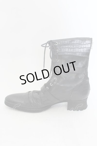 画像5: CIVARIZE / Knight レースアップヒールブーツ 42（26cm前後） ブラック O-24-09-29-090-CI-sho-YM-OS (5)