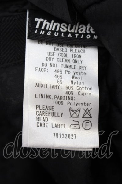 画像3: Roen / Thinsulate スタッズスカルフィールドジャケットブルゾン 46 ブラック O-24-09-29-013-Ro-ou-YM-ZT-M004 (3)