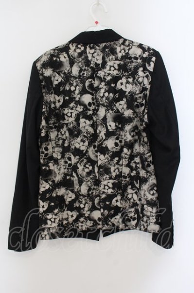 画像2: CIVARIZE / バックスカルプリントテーラードジャケット 46 ブラック O-24-09-29-014-CI-ja-YM-ZT323 (2)